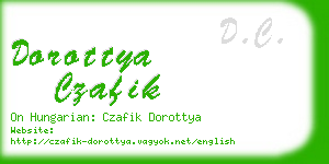 dorottya czafik business card